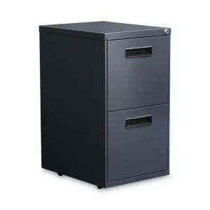 File Pedestal, Left Or Right, 2 Legal/letter-Size File Drawers, Charcoal, 14.96″ X 19.29″ X 27.75″