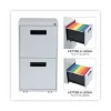 File Pedestal, Left Or Right, 2 Legal/letter-Size File Drawers, Light Gray, 14.96″ X 19.29″ X 27.75″ - Image 2