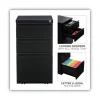 File Pedestal With Full-Length Pull, Left Or Right, 3-Drawers: Box/box/file, Legal/letter, Black, 14.96″ X 19.29″ X 27.75″ - Image 2
