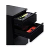 File Pedestal With Full-Length Pull, Left Or Right, 3-Drawers: Box/box/file, Legal/letter, Black, 14.96″ X 19.29″ X 27.75″ - Image 3