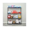 All-Purpose Wire Shelving Starter Kit, Four-Shelf, 60w x 18d x 72h, Black Anthracite Plus - Image 2