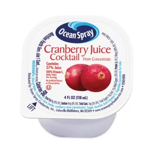 Cranberry Juice Drink, Cranberry, 4 oz Cup, 48/Carton, Ships in 1-3 Business Days