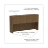 Alera Valencia Series Hutch with Doors, 4 Compartments, 64.75w x 15d x 35.38h, Modern Walnut - Image 2