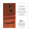 Alera Valencia Series Hanging Pedestal File, Left/right, 2-Drawer: Box/file, Legal/letter, Cherry, 15.63 X 20.5 X 19.25 - Image 2