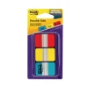1″ Wide Tabs With Dispenser, Aqua, Pink, Violet, Yellow, 88/pack