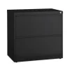 Lateral File Cabinet, 2 Letter/Legal/A4-Size File Drawers, Black, 30 x 18.62 x 28 - Image 2