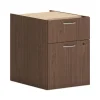 Mod Support Pedestal, Left or Right, 2-Drawers: Box/File, Legal/Letter, Sepia Walnut, 15″ x 20″ x 20″