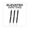 207 Plus+ Gel Pen, Retractable, Medium 0.7 mm, Assorted Ink Colors, Black Barrel, 6/Pack - Image 3