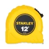 Power Return Tape Measure w/Belt Clip, 0. 12ft, Yellow - Image 2