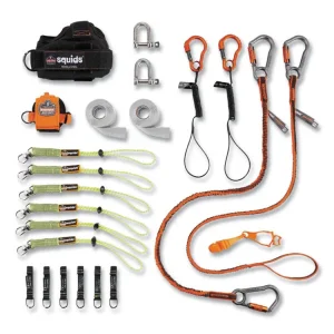 Squids 3186 Iron + Steel Worker Tool Tethering Kit, Asstd Max Work Capacities, Lengths and Colors, Ships in 1-3 Business Days