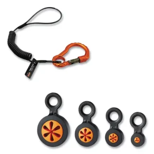 Squids 3194 Hand Tool Tethering Kit, 1 lb Max Working Capacity, 12" to 48" Long, Black/Orange, Ships in 1-3 Business Days
