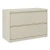 Lateral File, 2 Legal/Letter-Size File Drawers, Putty, 42″ x 18.63″ x 28″