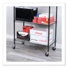 Optional Casters for Wire Shelving, Grip Ring Type K Stem, 4″ Wheel, Black/Silver, 4/Set (2 Locking) - Image 2