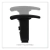 Optional Height-Adjustable T-Arms for Alera Essentia and Interval Series Chairs, Black, 2/Set - Image 2