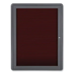 Enclosed Letterboard, 24.13 x 33.75, Gray Powder-Coated Aluminum Frame, Ships in 7-10 Business Days