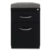 Arch Pull 20 Deep Mobile Pedestal File, 2-Drawer, Box/File, Letter, Black, 15 x 19.88 x 23.75, Ships in 4-6 Business Days