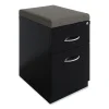 Arch Pull 20 Deep Mobile Pedestal File, 2-Drawer, Box/File, Letter, Black, 15 x 19.88 x 23.75, Ships in 4-6 Business Days - Image 2