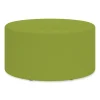 Learn 30″ Cylinder Vinyl Ottoman, 30w x 30d x 18h, Green, Ships in 1-3 Business Days