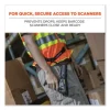 Squids 3135 Barcode Scanner Belt with Hook + Adaptor Strap, Small: 29" to 53" Long, Black, Ships in 1-3 Business Days - Image 2