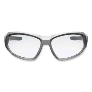 Skullerz Loki Safety Glasses/Goggles, Matte Gray Nylon Impact Frame, Anti-Fog Clear Polycarb Lens, Ships in 1-3 Business Days