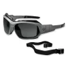 Skullerz Loki Safety Glasses/Goggles, Matte Gray Nylon Impact Frame, Polarized Smoke Polycarb Lens,Ships in 1-3 Business Days - Image 2