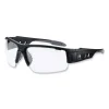 Skullerz Dagr Safety Glasses, Matte Black Nylon Impact Frame, Clear Polycarbonate Lens, Ships in 1-3 Business Days
