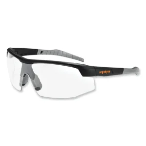 Skullerz Skoll Safety Glasses, Matte Black Nylon Impact Frame, Clear Polycarbonate Lens, Ships in 1-3 Business Days
