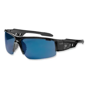 Skullerz Dagr Safety Glasses, Black Nylon Impact Frame, Blue Mirror Polycarbonate Lens, Ships in 1-3 Business Days