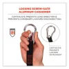 Squids 3105 Tool Lanyard w/Aluminum Carabiner+Cinch-Loop, 15 lb Max Work Cap, 32″ to 48″, Black, Ships in 1-3 Business Days - Image 2