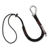 Squids 3105 Tool Lanyard w/Aluminum Carabiner+Cinch-Loop, 15 lb Max Work Cap, 32″ to 48″, Black, Ships in 1-3 Business Days
