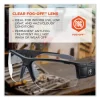 Skullerz Dagr Safety Glasses, Matte Black Nylon Impact Frame, Clear Polycarbonate Lens, Ships in 1-3 Business Days - Image 2