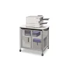Impromptu Deskside Machine Stand, Metal, 3 Shelves, 100 lb Capacity, 26.25″ x 21″ x 26.5″, Gray - Image 2