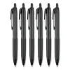 207 Plus+ Gel Pen, Retractable, Medium 0.7 mm, Assorted Inspirational Ink Colors, Black Barrel, 6/Pack - Image 3