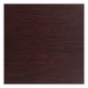 Cafe Table, 36w x 36d x 30h, Square Top/Round Base, Mahogany Top, Black Base, Ships in 7-10 Business Days - Image 2