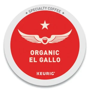 El Gallo Organic Coffee K-Cups, Light Roast, 20/Box