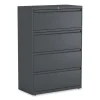 Lateral File, 4 Legal/Letter/A4/A5-Size File Drawers, Charcoal, 36″ x 18.63″ x 52.5″