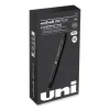 207 Plus+ Gel Pen, Retractable, Medium 0.7 mm, Black Ink, Black Barrel, Dozen