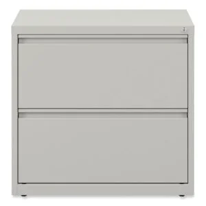 Lateral File, 2 Legal/Letter-Size File Drawers, Light Gray, 36″ x 18.63″ x 28″