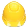 SecureFit Hard Hat with Uvicator, Four-Point Ratchet Suspension, Yellow - Image 2