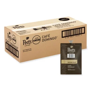 FLAVIA Ground Coffee Freshpacks, Cafe Domingo Blend, 0.35 oz Freshpack, 76/Carton