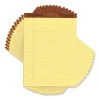 “The Legal Pad” Ruled Perforated Pads, Wide/legal Rule, 50 Canary-Yellow 8.5 X 11.75 Sheets, Dozen