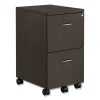 Alera Valencia Series Mobile Pedestal, Left Or Right, 2 Legal/letter-Size File Drawers, Espresso, 15.38″ X 20″ X 26.63″