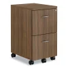 Alera Valencia Series Mobile Pedestal, Left Or Right, 2 Legal/letter-Size File Drawers, Modern Walnut, 15.38″ X 20″ X 26.63″