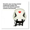 SecureFit X5000 Series Safety Helmet, Vented, 6-Point Pressure Diffusion Ratchet Suspension, White - Image 3