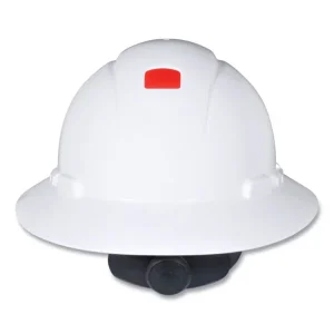 SecureFit H-Series Hard Hats, H-800 Hat with UV Indicator, 4-Point Pressure Diffusion Ratchet Suspension, White