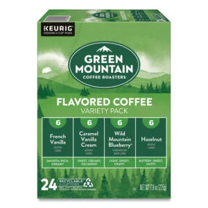 Flavored Variety Coffee K-Cups, Assorted Flavors, 0.38 oz K-Cup, 24/Box