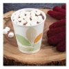 Bare Eco-Forward PLA Paper Hot Cups, 10 oz, Leaf Design, White/Green/Orange, 50/Bag, 20 Bags/Carton - Image 2