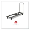 Chair/Table Cart, Metal, 600 lb Capacity, 20.86″ x 50.78″ to 72.04″ x 43.3″, Black - Image 2
