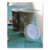 EcoLid 25% Recycled Content Hot Cup Lid, White, Fits 10 oz to 20 oz Cups, 100/Pack, 10 Packs/Carton - Image 2