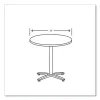 Between Round Table Top, 36″ Diameter, Silver Mesh - Image 4
